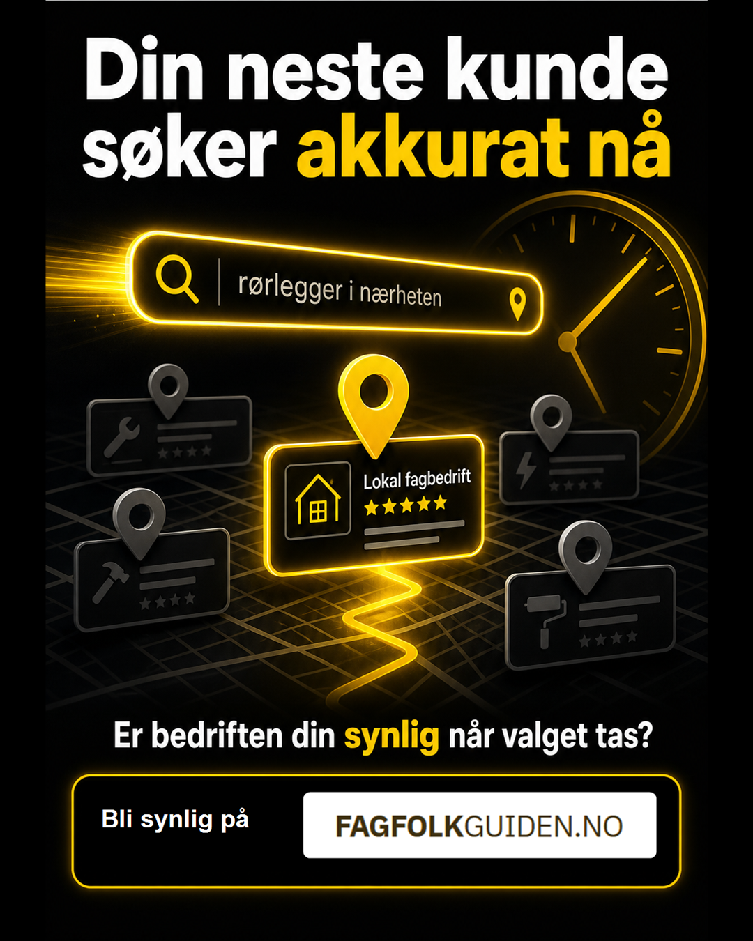 Lokal synlighet for fagfolk – slik blir bedriften din funnet lokalt