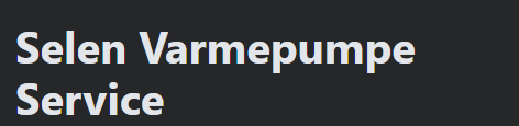 SELEN VARMEPUMPE SERVICE AS logo
