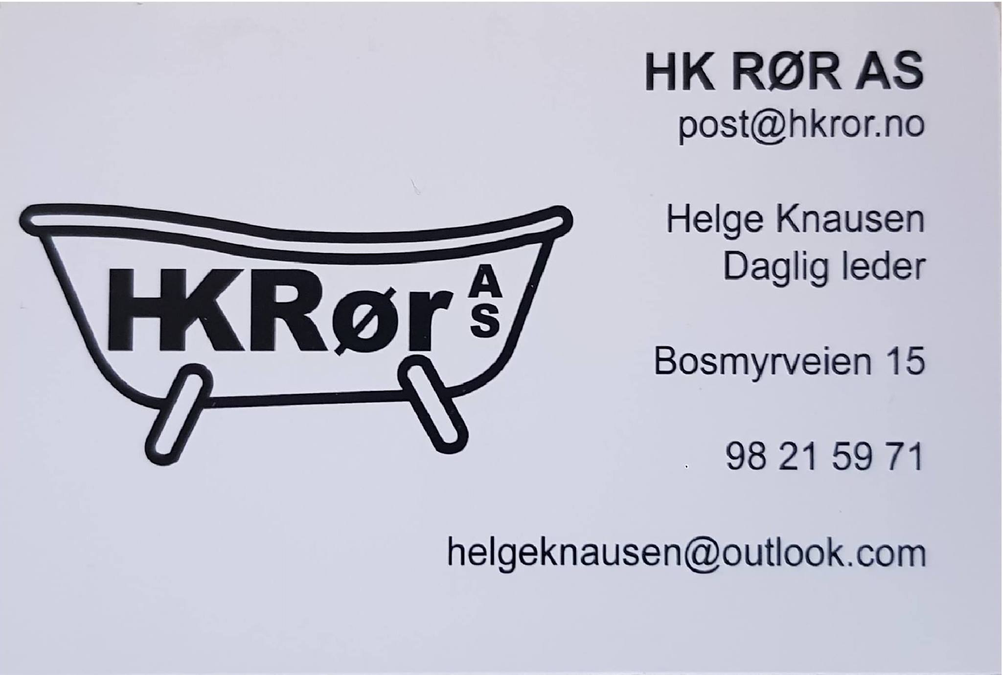 HK RØR AS logo