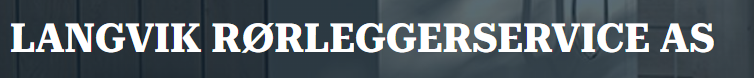 LANGVIK RØRLEGGERSERVICE AS logo