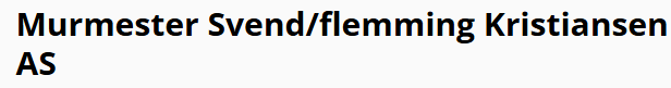 MURMESTER SVEND/FLEMMING KRISTIANSEN AS logo